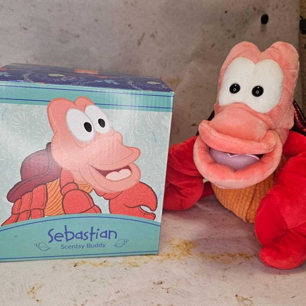 NEW Disney Sebastian Scentsy Buddy – Little Mermaid Crab Plush – No Scent Pak